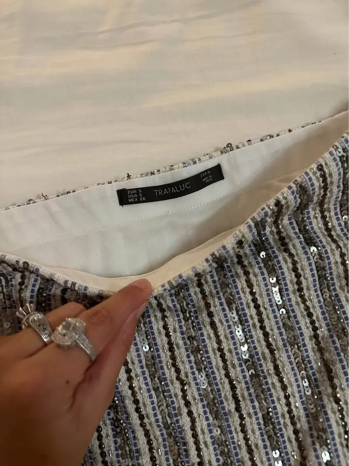 Zara NWT Sequins Skirt image indicator(6)