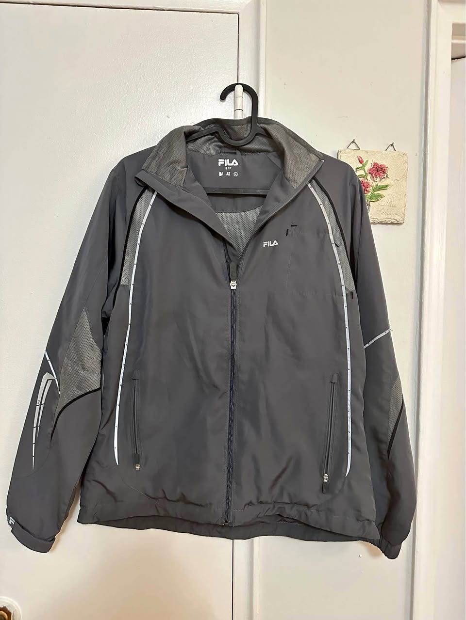 Fila Grey Lightweight Windbreaker Jacket