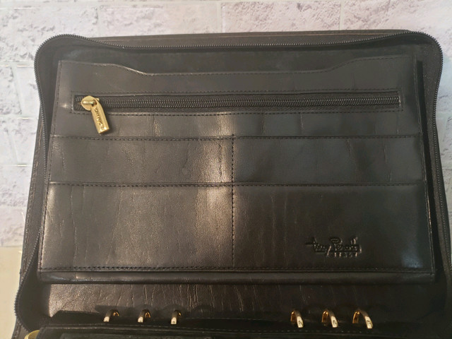 NEW TUMI LEATHER TONY PEROTTI ATTACHÉ DAY PLANNER BOOK