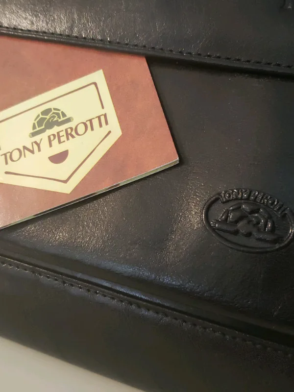 NEW TUMI LEATHER TONY PEROTTI ATTACHÉ DAY PLANNER BOOK image indicator(3)