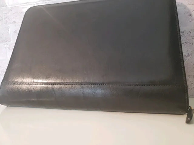 NEW TUMI LEATHER TONY PEROTTI ATTACHÉ DAY PLANNER BOOK image indicator(9)