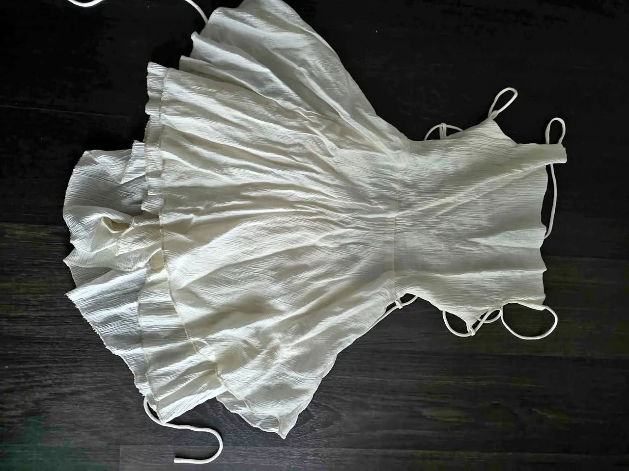 White top Short dress