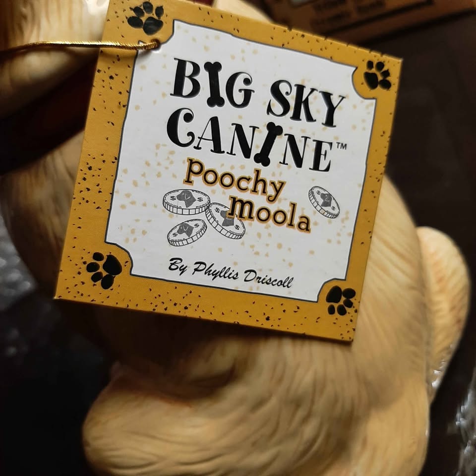 Big Sky K9 yellow lab Labrador dog ceramic bank figurine - photo 3