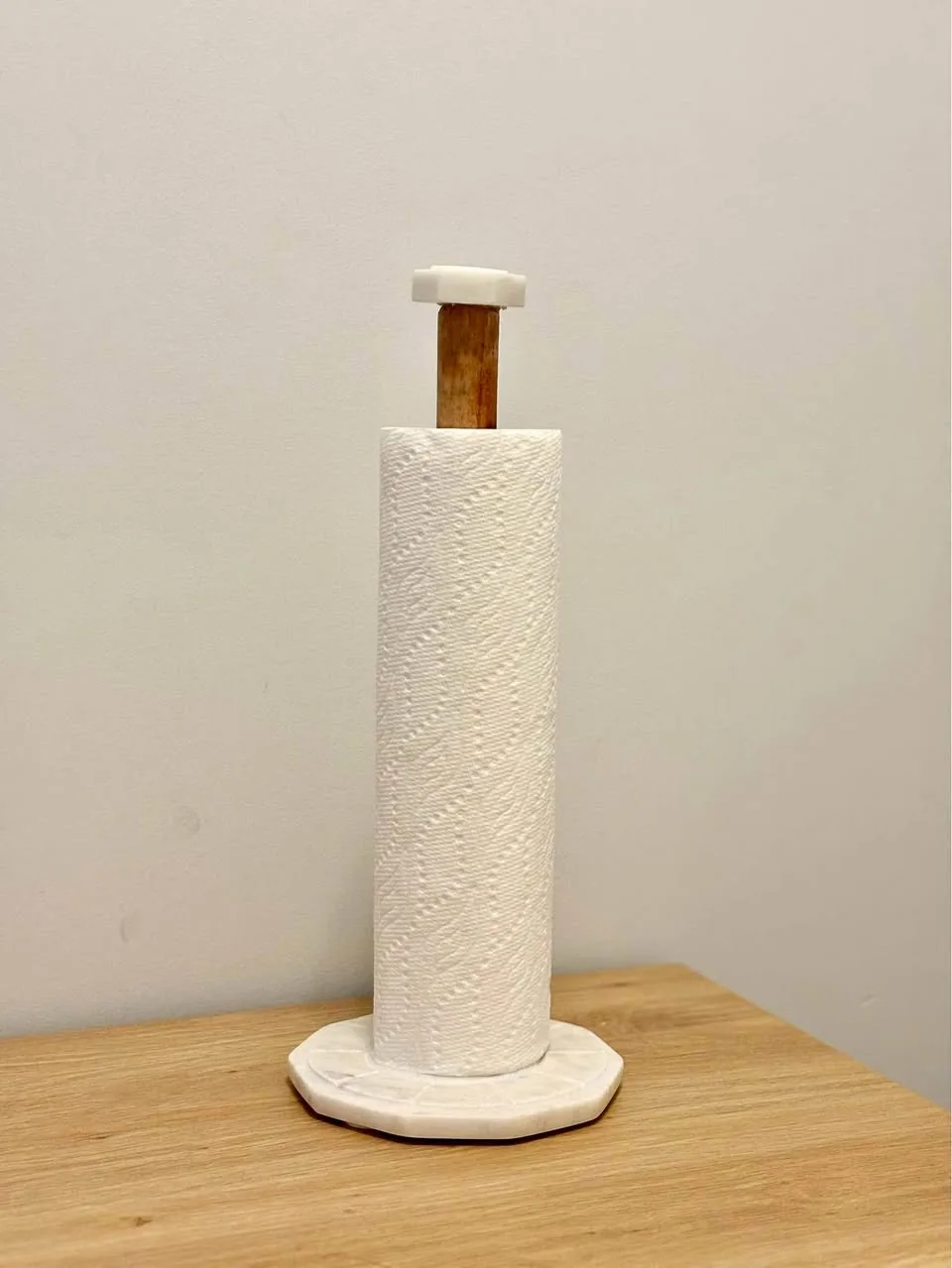 Marble Wooden Accent Tissue Holder thumbnail