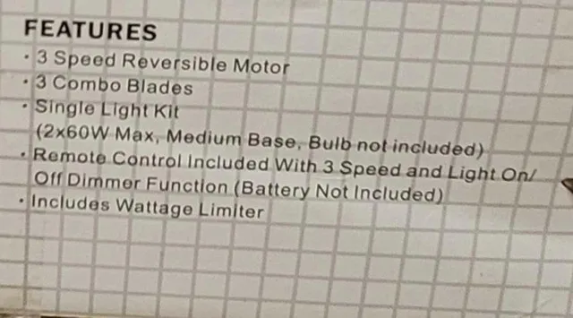 Ceiling Fan (brand new) 50 firm image indicator(2)