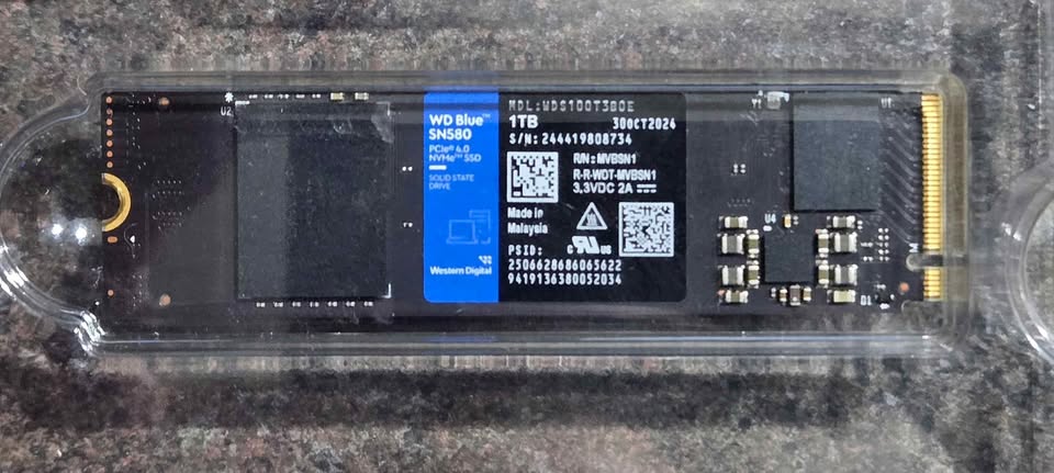 1TB WD Blue SN580 NVMe SSD - photo 3