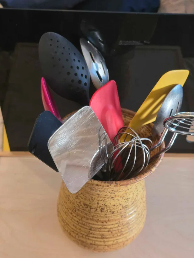 Handcrafted new cone 10 pottery perfect for kitchen utensils image indicator(2)