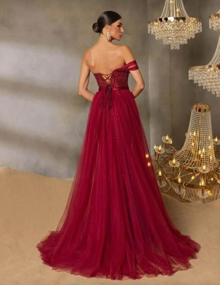 Red Evening Dress image indicator(2)