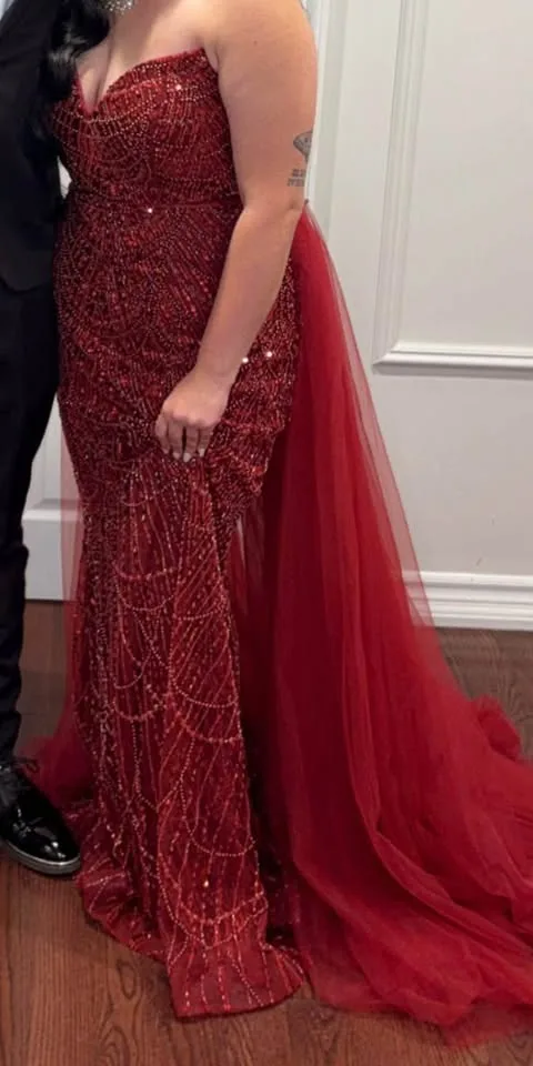 Red Evening Dress image indicator(3)