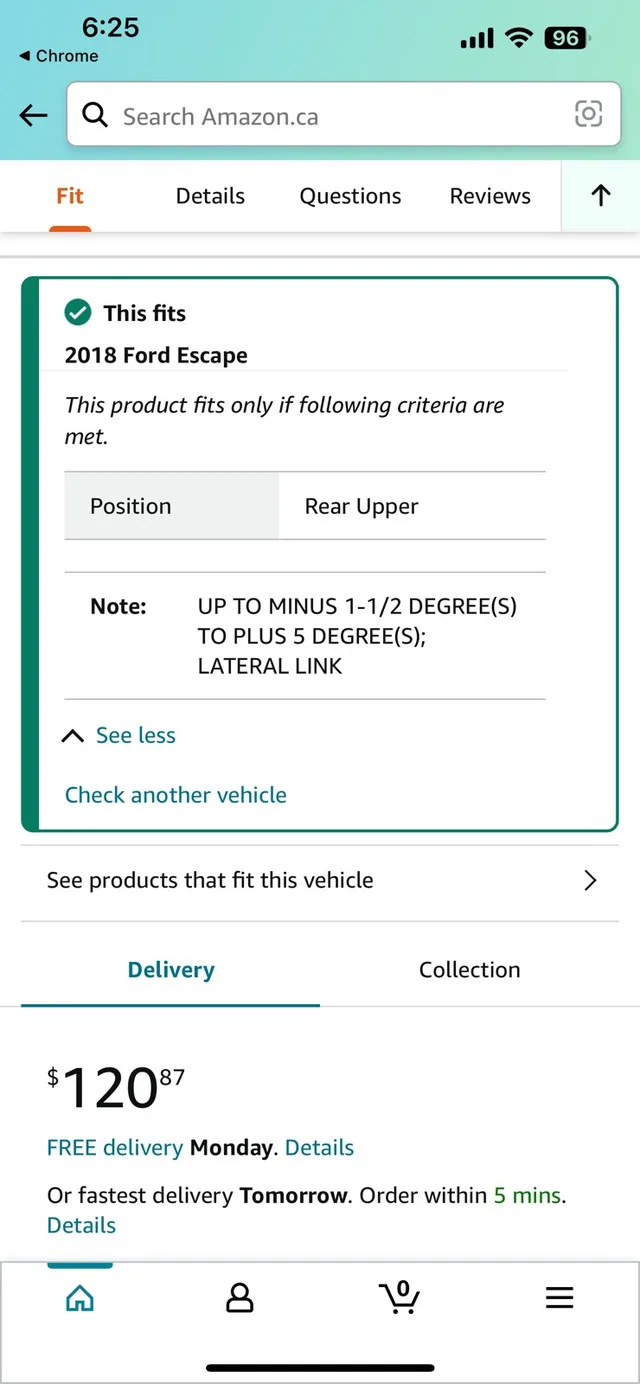 MOOG Chassis Part: Control Arm for Ford Escape & Focus image indicator(5)