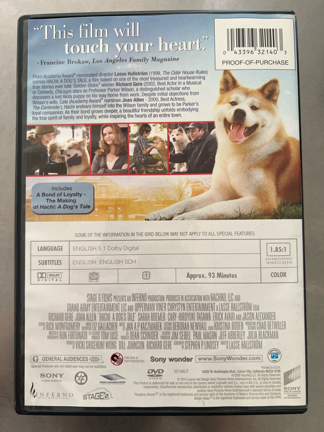 Hachi - A Dog’s Tale (DVD) - photo 2