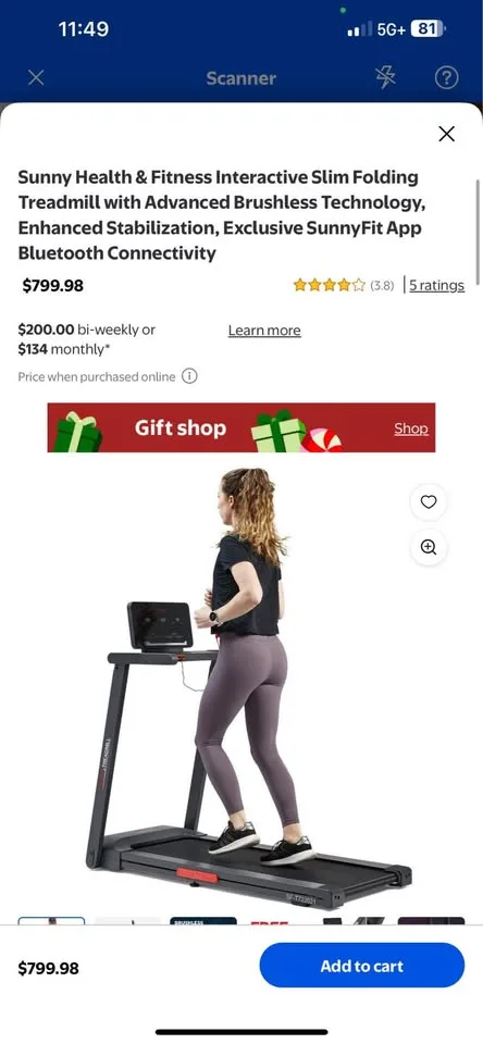 ISunny advanced treadmill with Bluetooth BNIB image indicator(2)