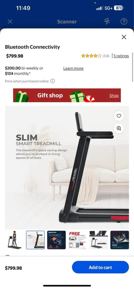 ISunny advanced treadmill with Bluetooth BNIB image indicator(3)