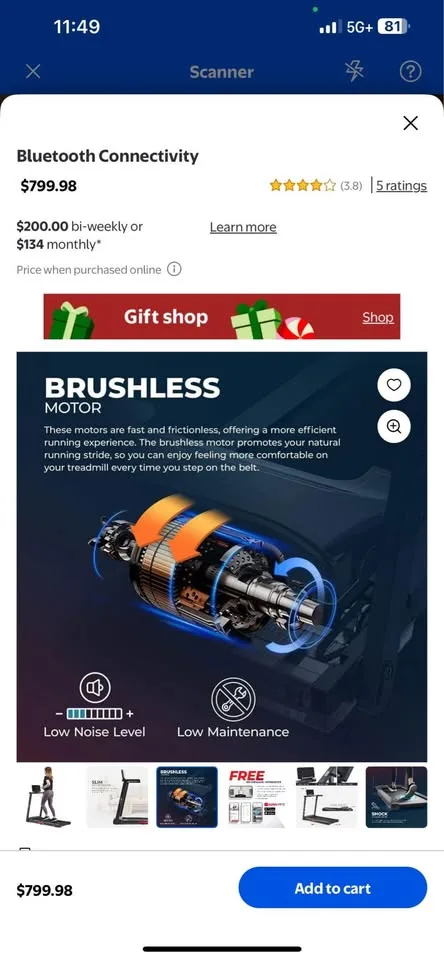 ISunny advanced treadmill with Bluetooth BNIB image indicator(4)