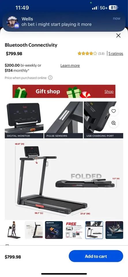 ISunny advanced treadmill with Bluetooth BNIB image indicator(6)