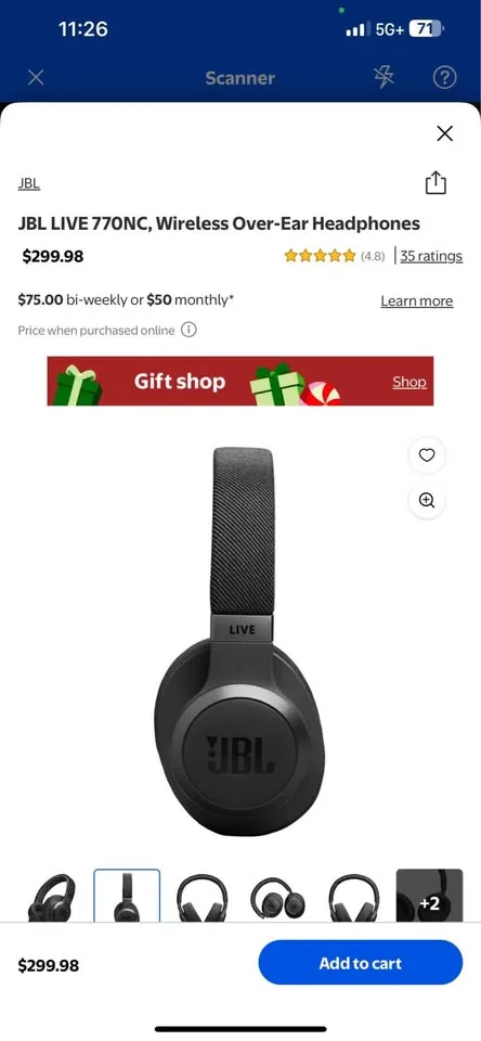 JBL LIVE 770nc brand new never used image indicator(2)