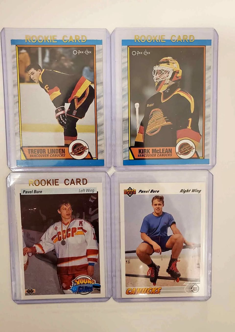 Vancouver Canucks Legends Rookie Cards -all 4 cards for $25