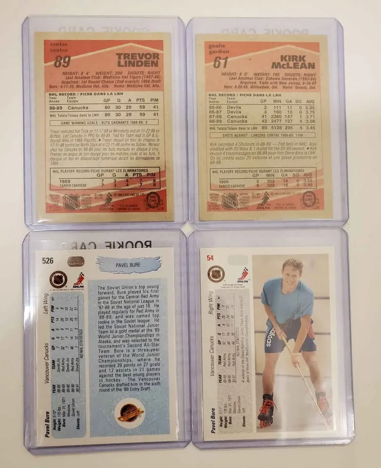 Vancouver Canucks Legends Rookie Cards -all 4 cards for $25 image indicator(2)