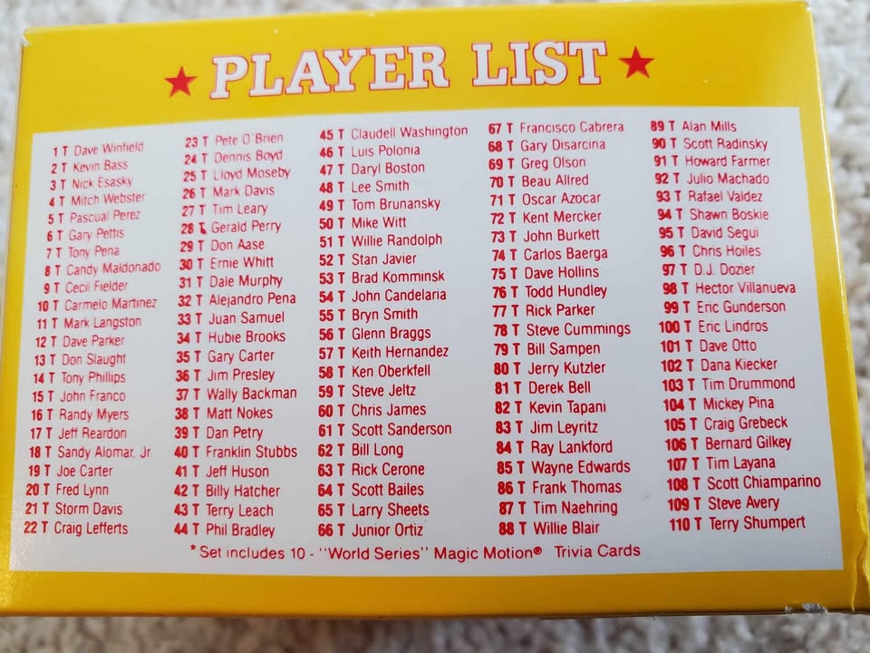 1990 Score Rookie and Traded Baseball Card Set - photo 3