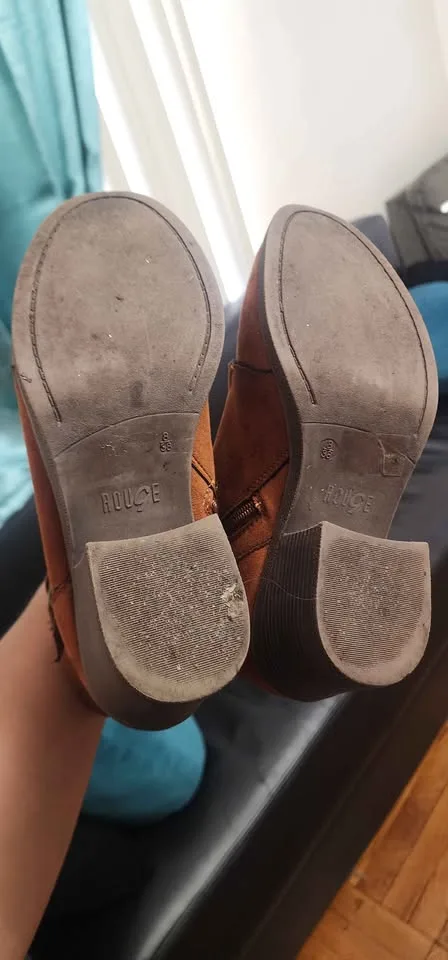 brown suede lace-up ankle boots image indicator(3)