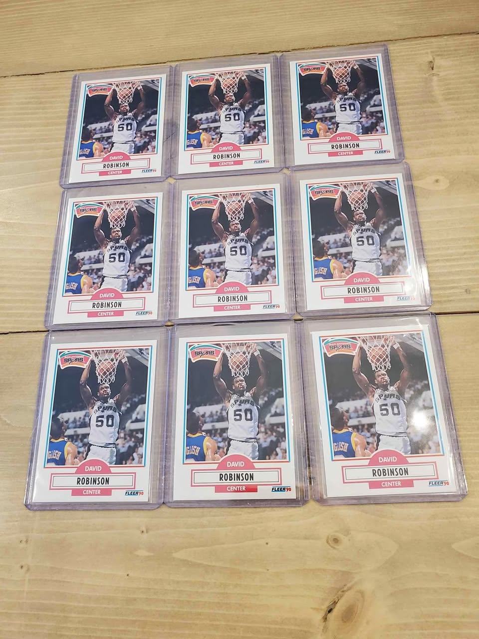 1990 David Robinson 1st Fleer Card "mint condition " $8 each