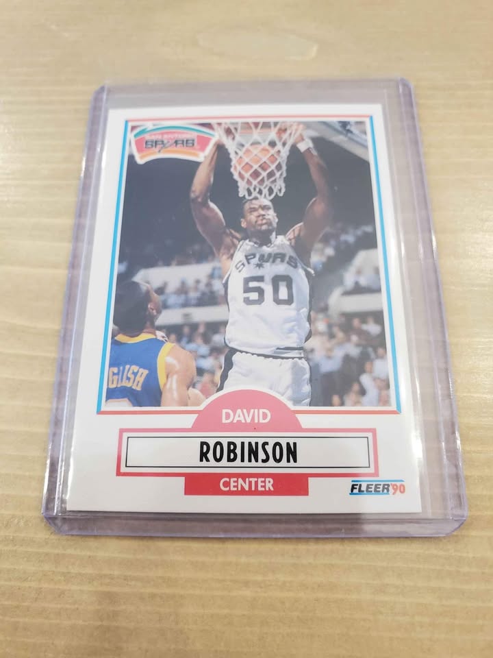1990 David Robinson 1st Fleer Card "mint condition " $8 each - photo 3