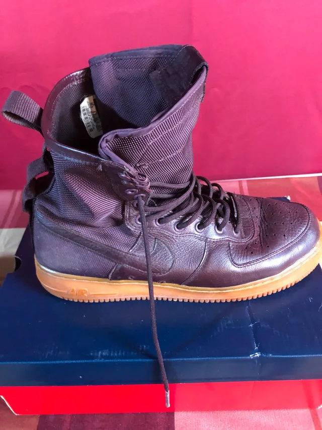 Nike SF Air Force 1 Burgundy/Gum - Size 10.5 image indicator(8)