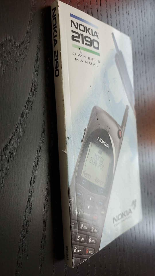 Vintage Nokia 2190 Owner's Manual (manual ONLY) - photo 2