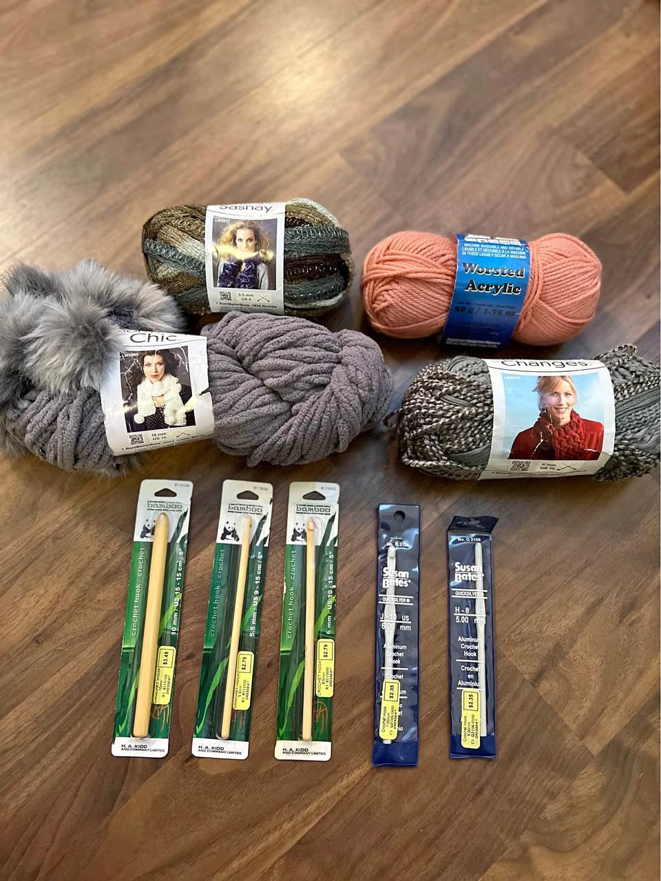 New Crochet Hooks and Yarn