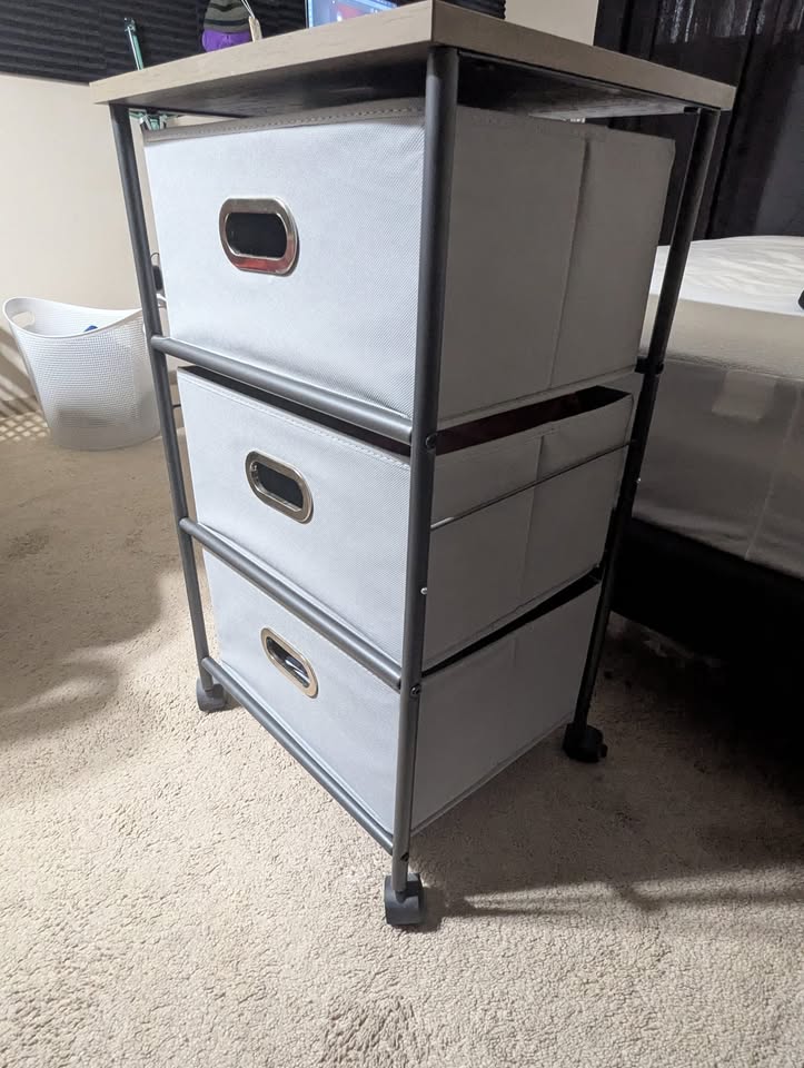 Drawer Storage Dresser, 3-Drawer - photo 2