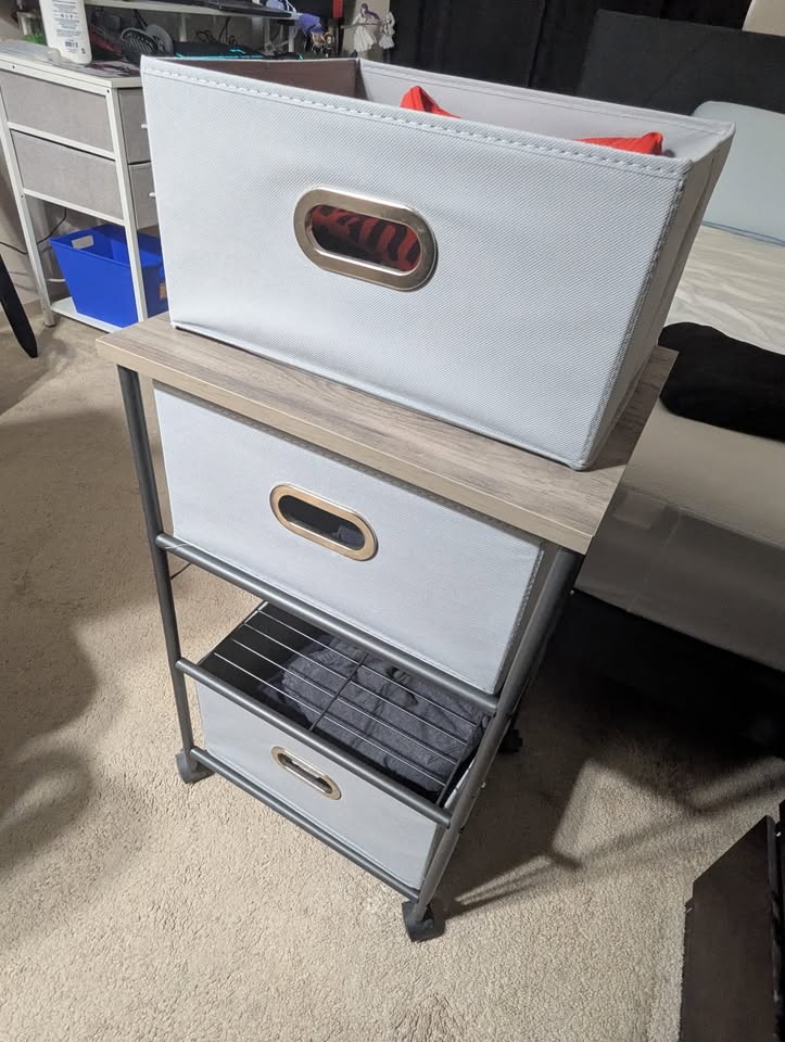 Drawer Storage Dresser, 3-Drawer - photo 3
