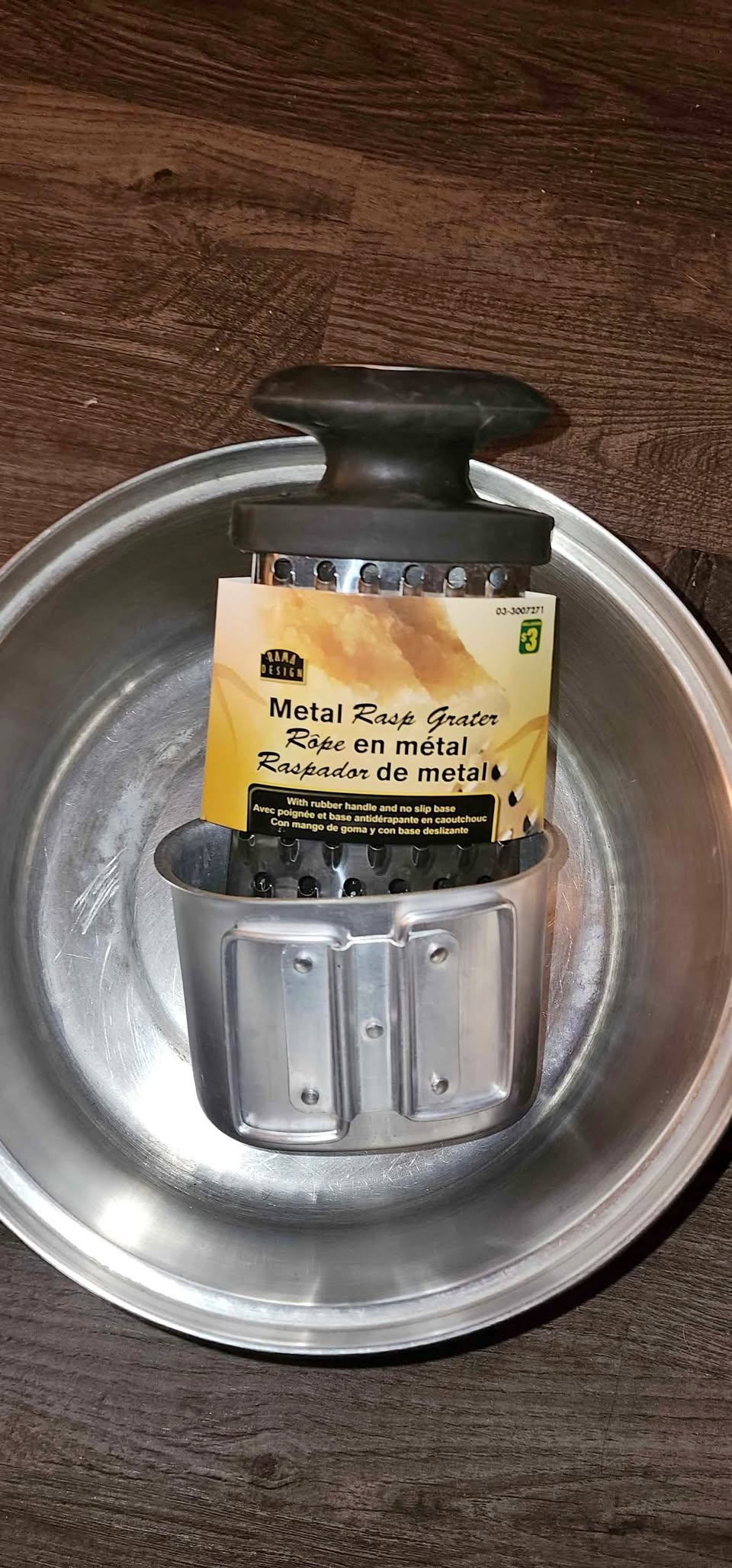 Stainless pot, metal Rasp grater, stainless cup