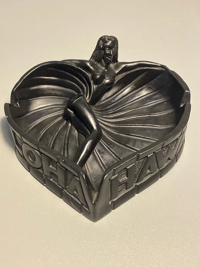 Lava Dusted Tiki Aloha Hawaii Ashtray thumbnail