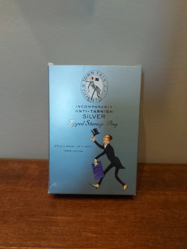 Town Talk Anti-Tarnish Silver Zipped Storage Bag