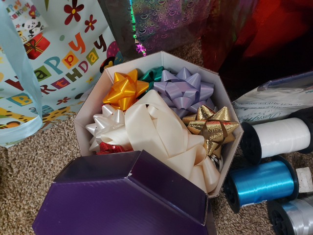 Assorted Christmas & Gift Giving Bags, Ribbons, Bows, and Cards! - photo 4