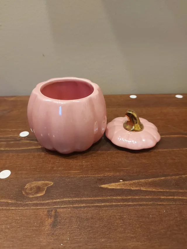 Charmed Aroma Pink Pumpkin Candle Holder image indicator(2)