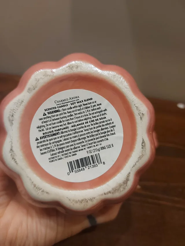 Charmed Aroma Pink Pumpkin Candle Holder image indicator(6)