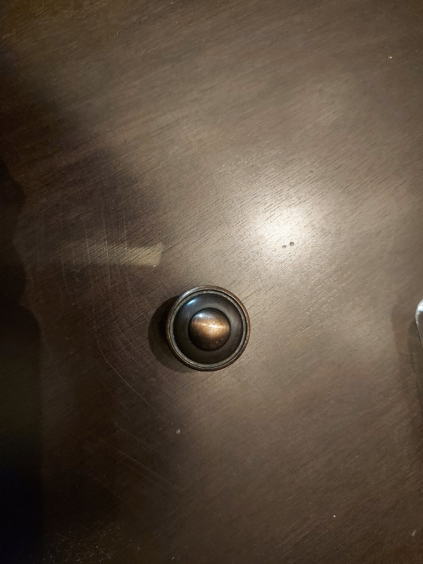 12 Dark Brass Brushed Drawer Knobs - photo 2