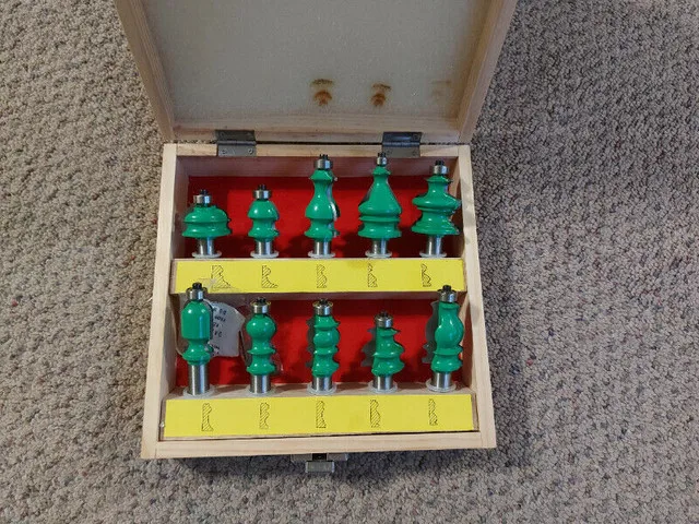 Artisan Precision Router Bits - 10 Pcs Complete