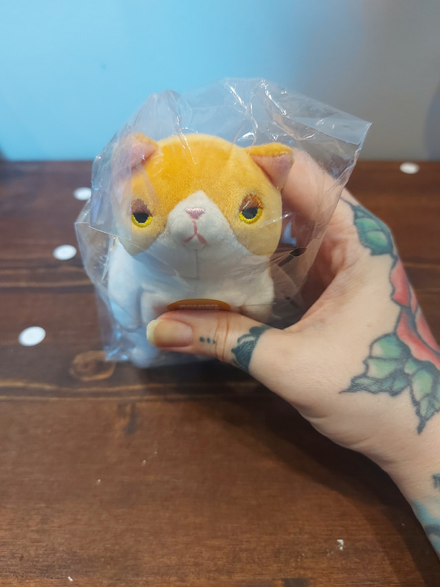 Shinada Global Mochi Mochi Cat Plush Keychain - Orange Tabby - photo 4