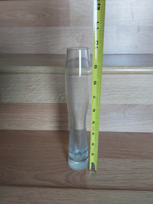 Single Long Stem Rose (or Flower) Clear Glass Vase - photo 3