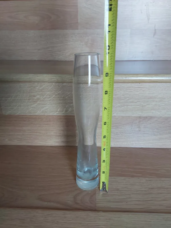 Single Long Stem Rose (or Flower) Clear Glass Vase image indicator(3)