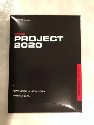 Project 2020 Topps Baseball Cards - $10 Each