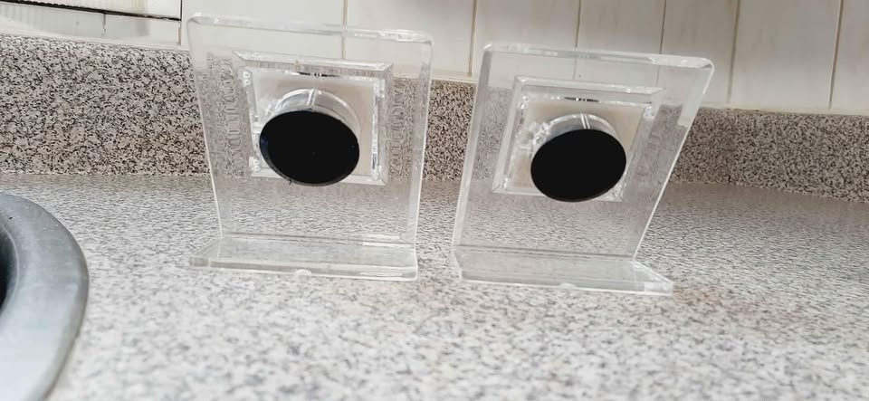 80's Acrylic Clock Frames, No LCD Movement - photo 4