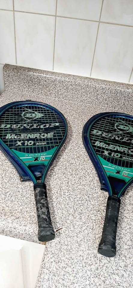 2 Dunlop McEnroe x10 mini tennis racket racquet $30 each