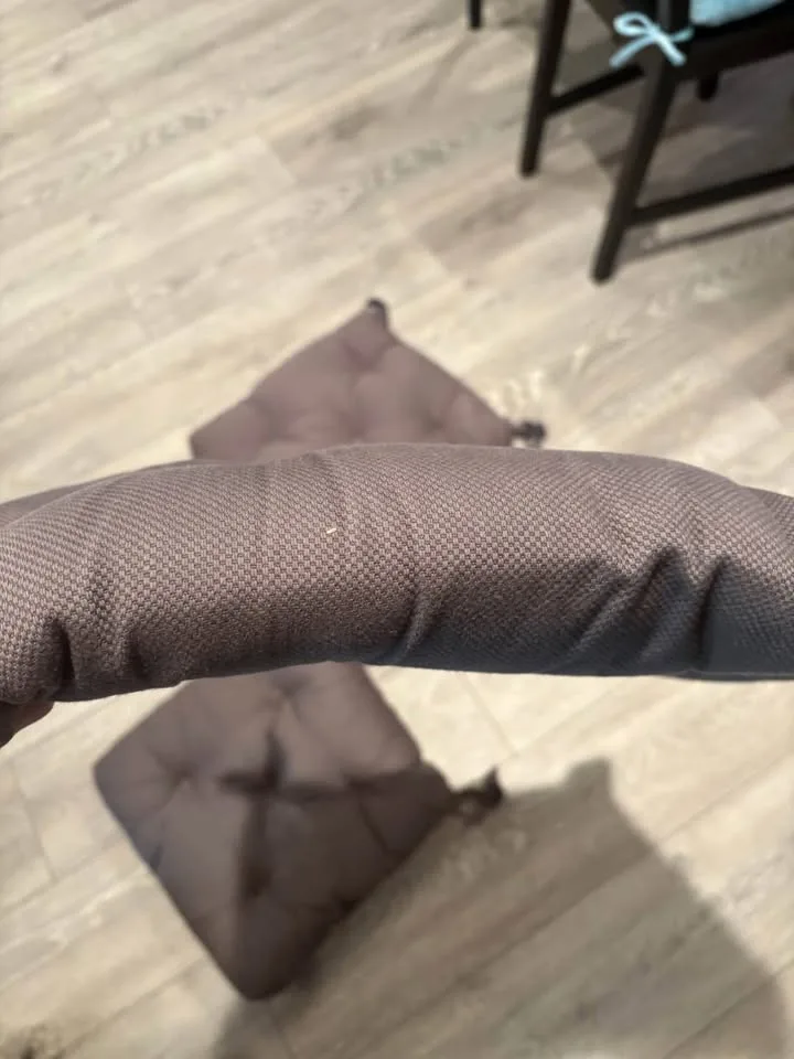 Set of 4 grey chair cushions image indicator(2)