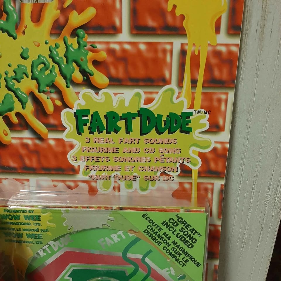 Rare The Spew Crew Fart Dude Action Figure and CD - photo 3