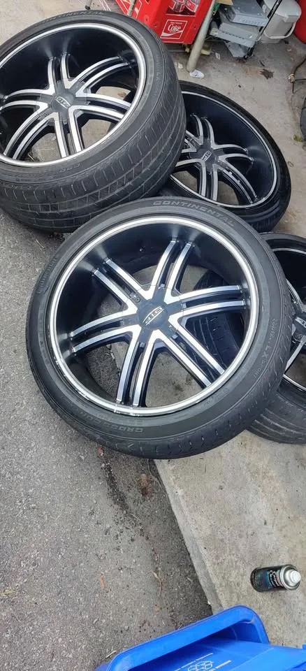 22 inch DIP Rims with tires image indicator(5)