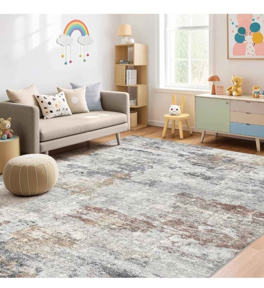 Brand New 9x12 Low Pile Rug - Washable & Soft - photo 3
