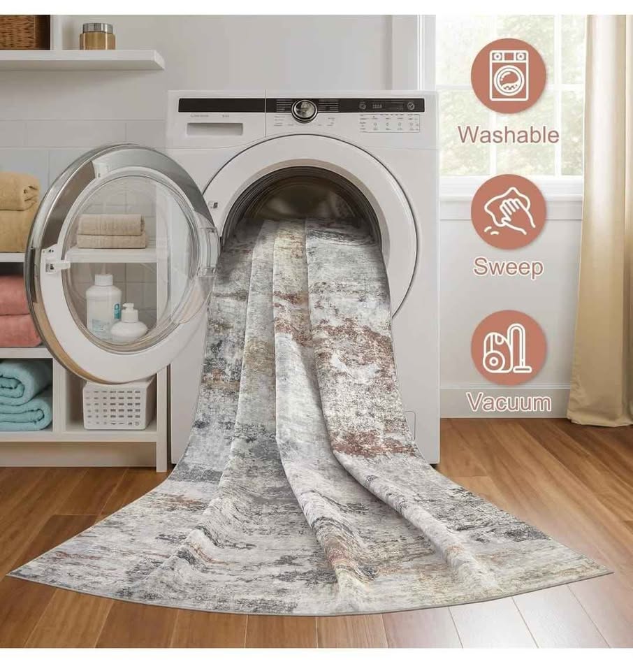 Brand New 9x12 Low Pile Rug - Washable & Soft - photo 5